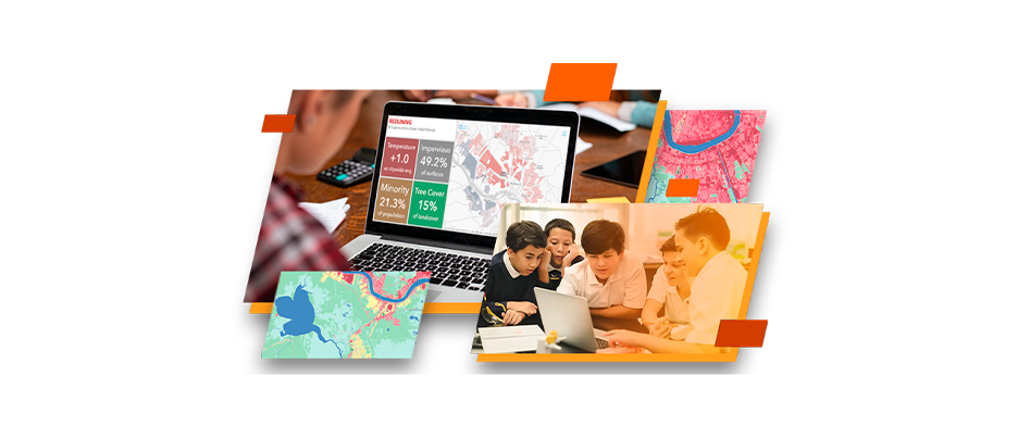 Dos personas que llevan ropa de invierno y equipo de seguridad naranja quitando la nieve acumulada a lo largo de una carretera transitada