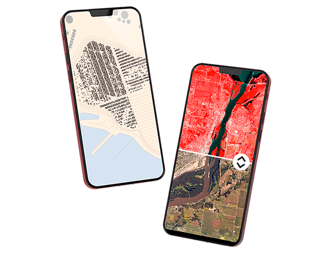 In a classroom full of students, a person looks up at the instructor next to him, and a map of New York City with dots on it