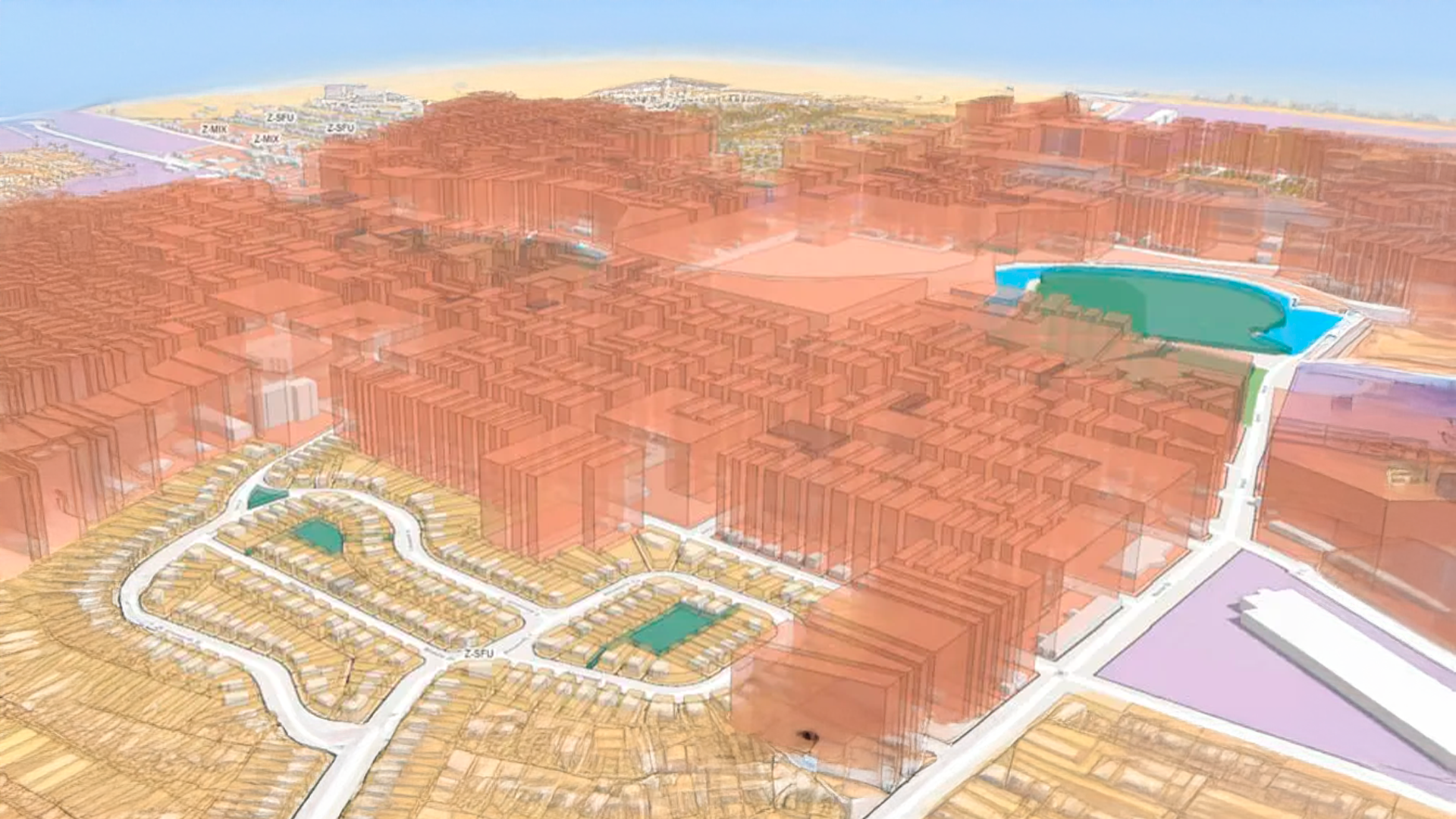 Three young adults smiling while backpacking through a field