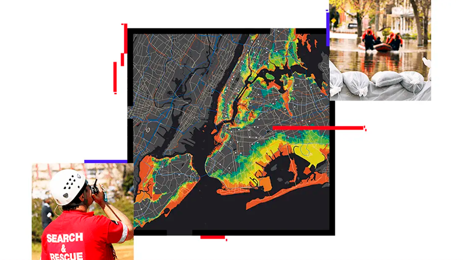 Three young adults smiling while backpacking through a field