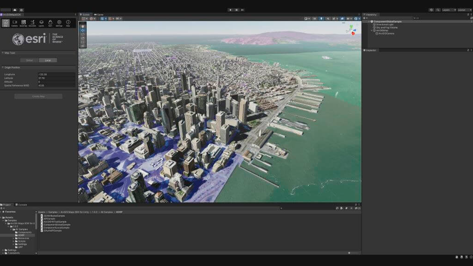 Three young adults smiling while backpacking through a field