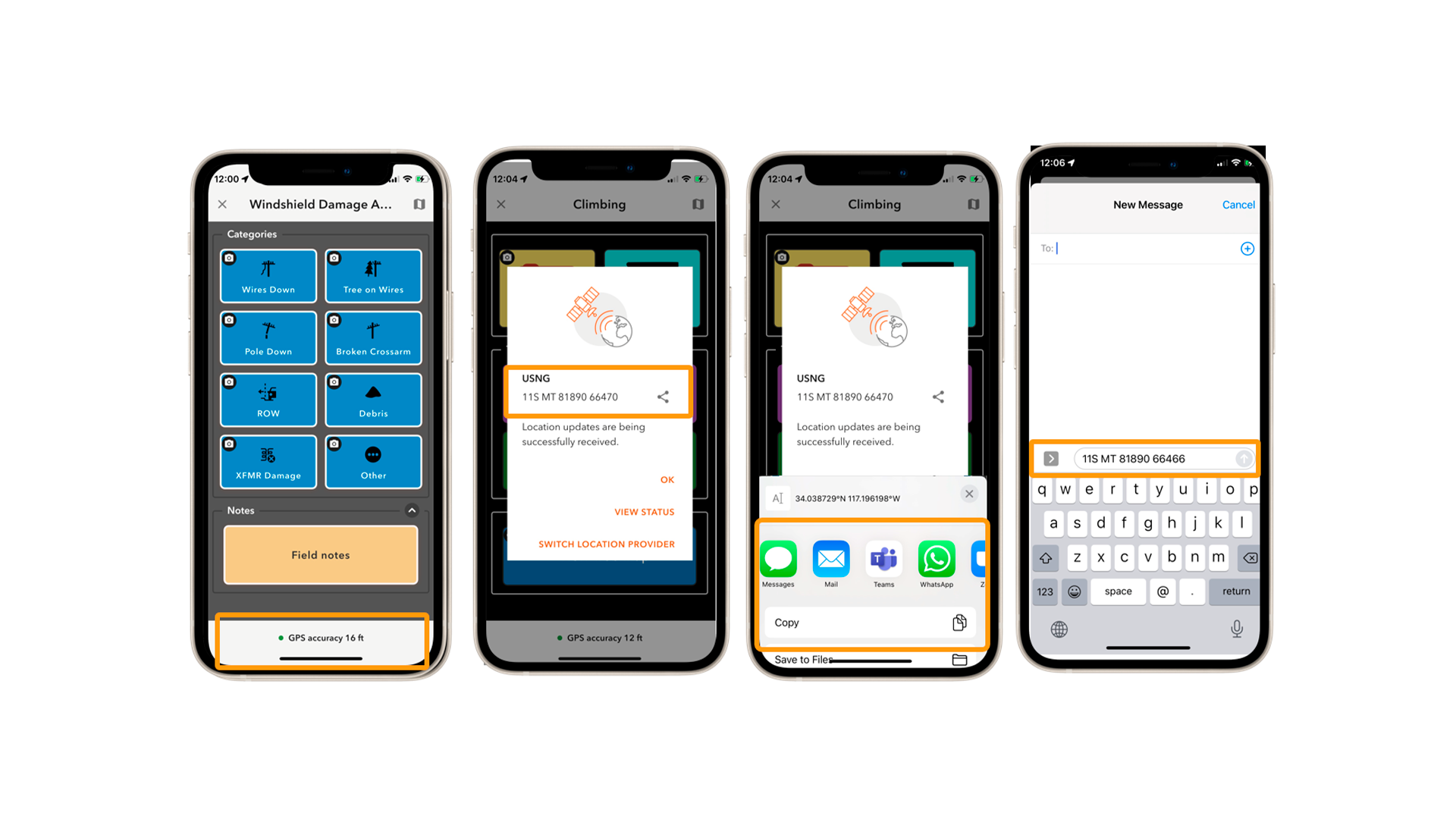 Three young adults smiling while backpacking through a field