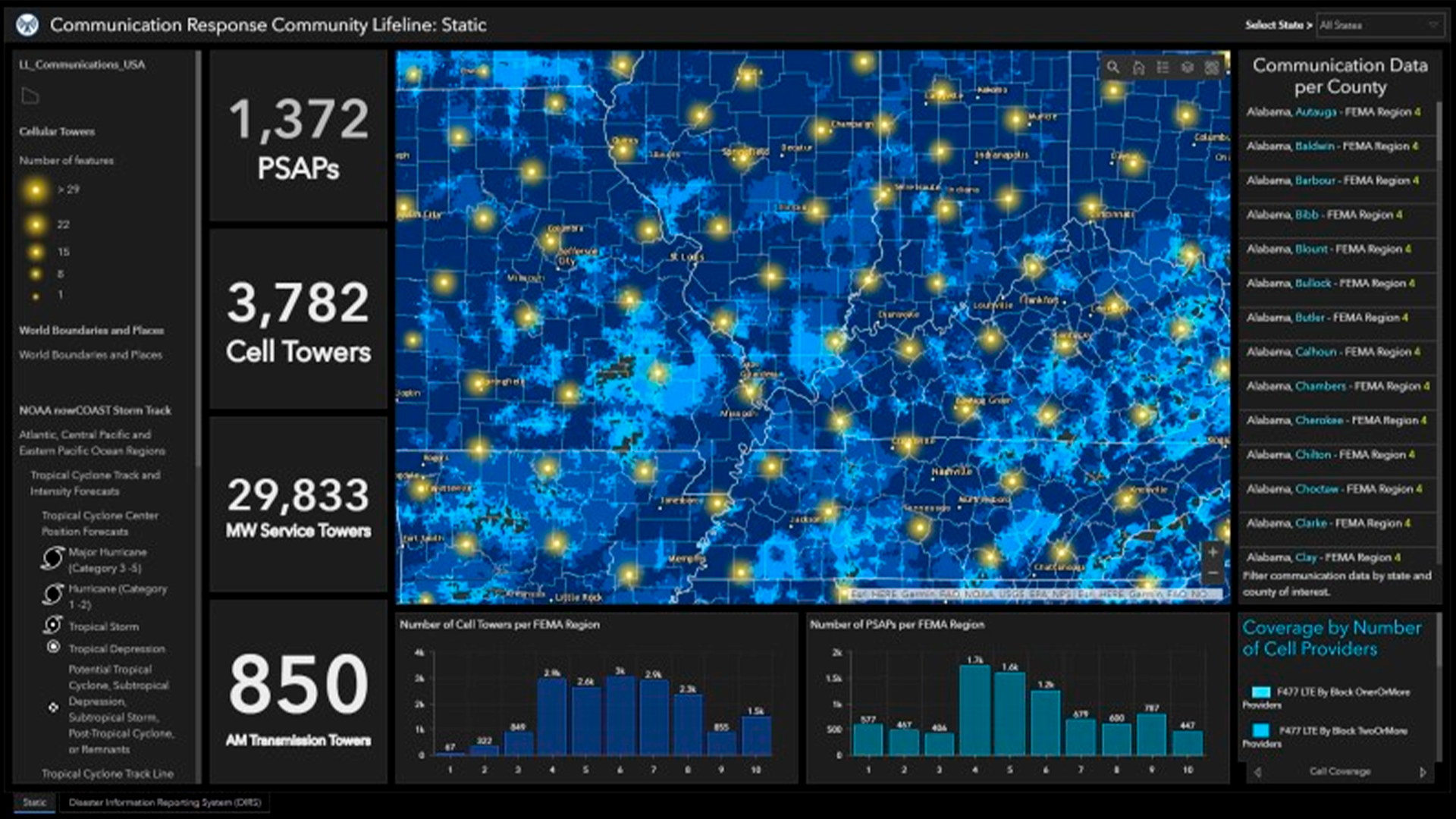 Three young adults smiling while backpacking through a field