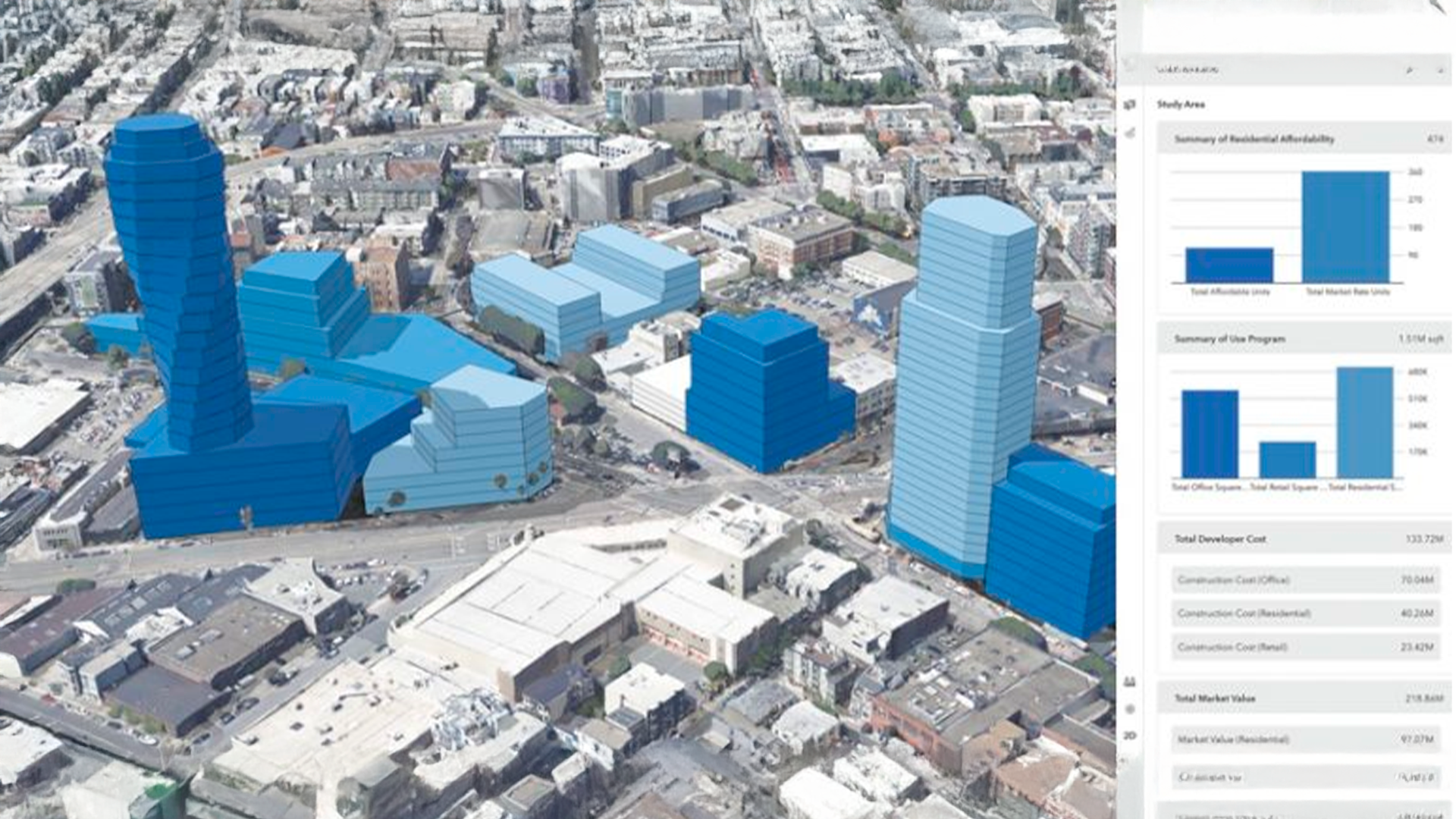 Three young adults smiling while backpacking through a field