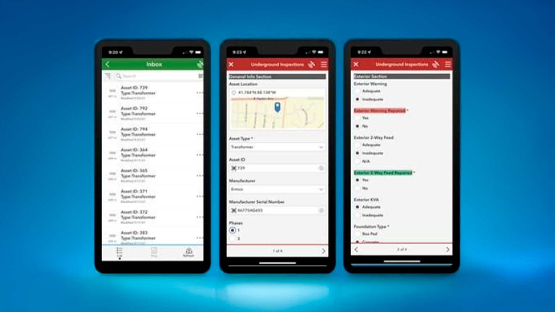 Three young adults smiling while backpacking through a field