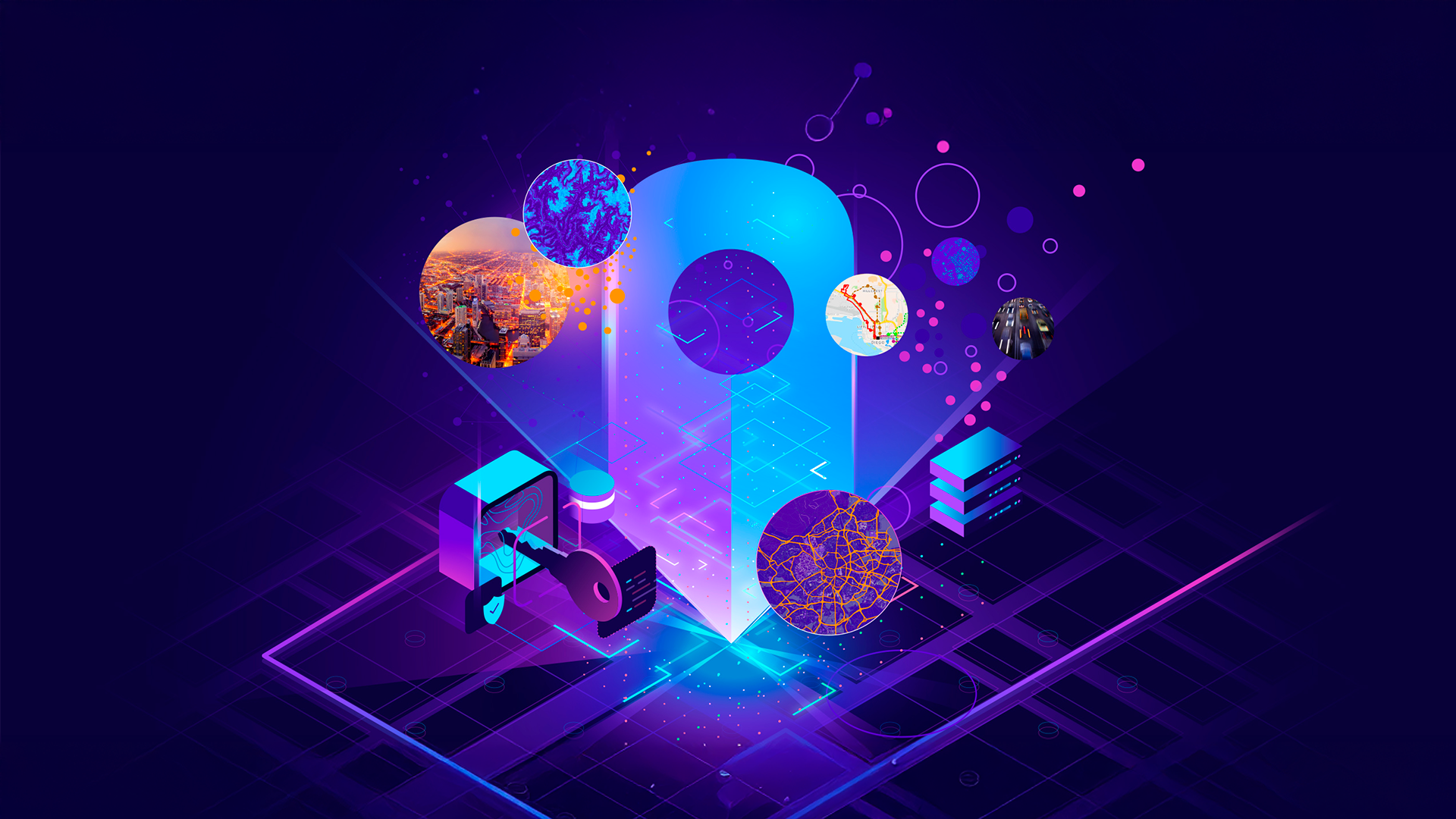 Three young adults smiling while backpacking through a field