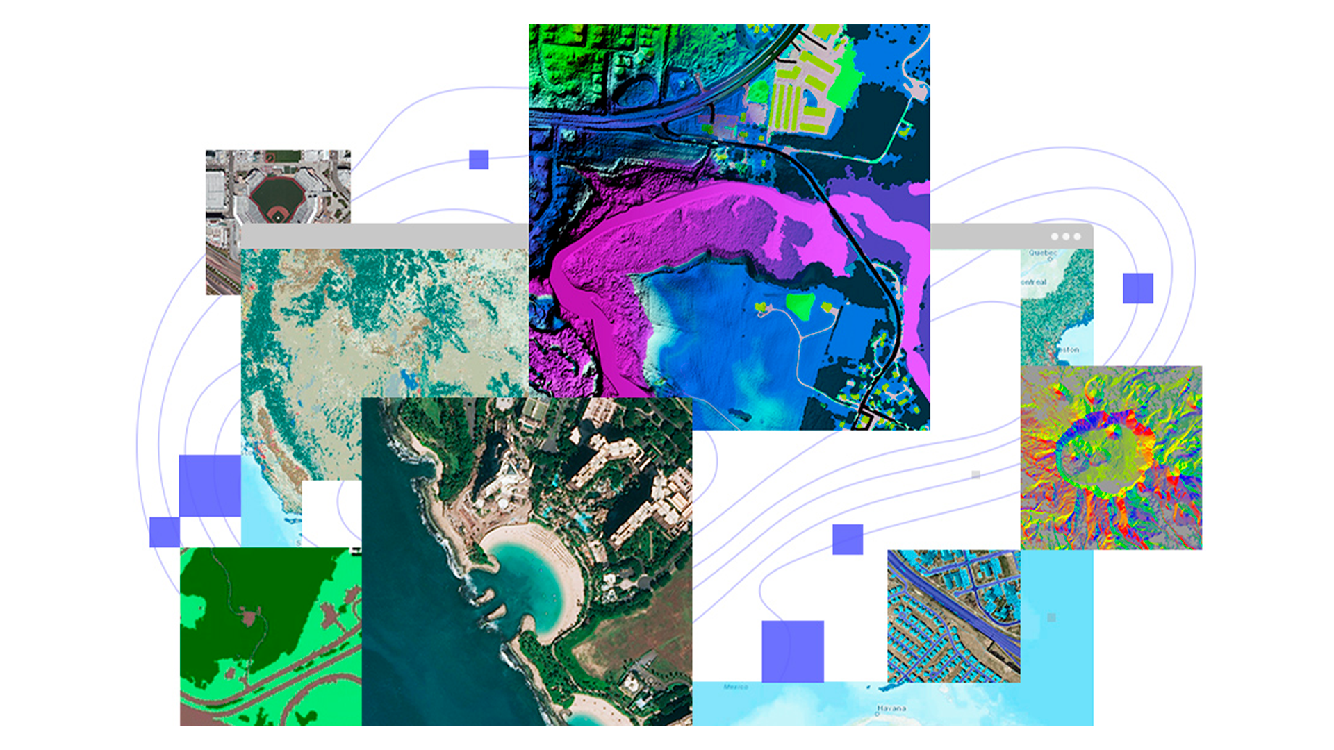 Three young adults smiling while backpacking through a field