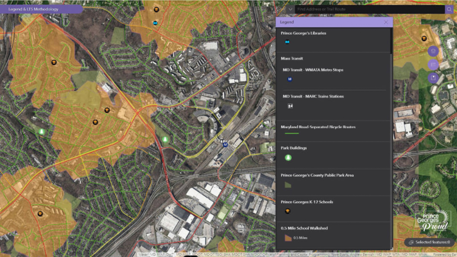 Three young adults smiling while backpacking through a field
