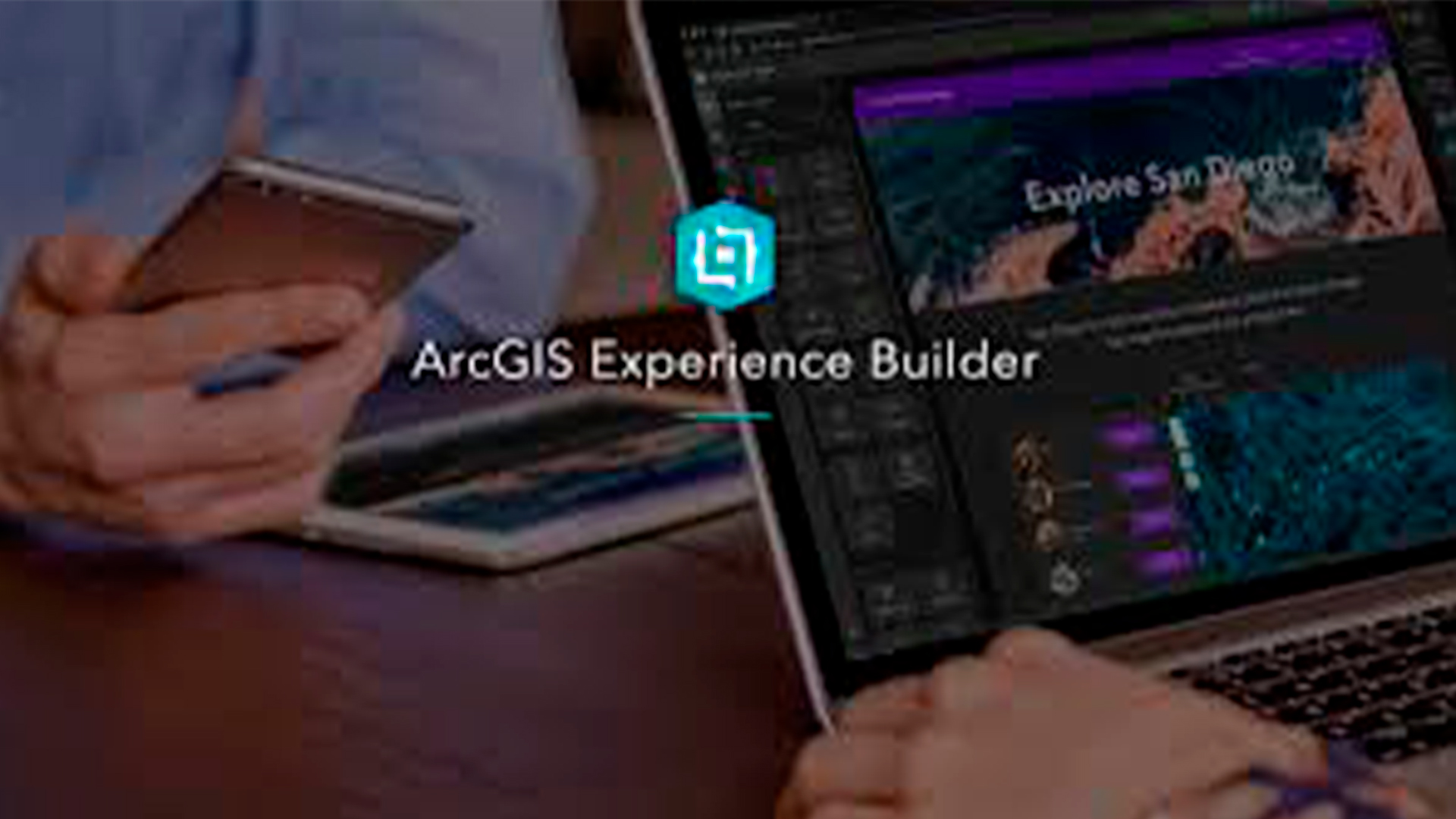 Three young adults smiling while backpacking through a field