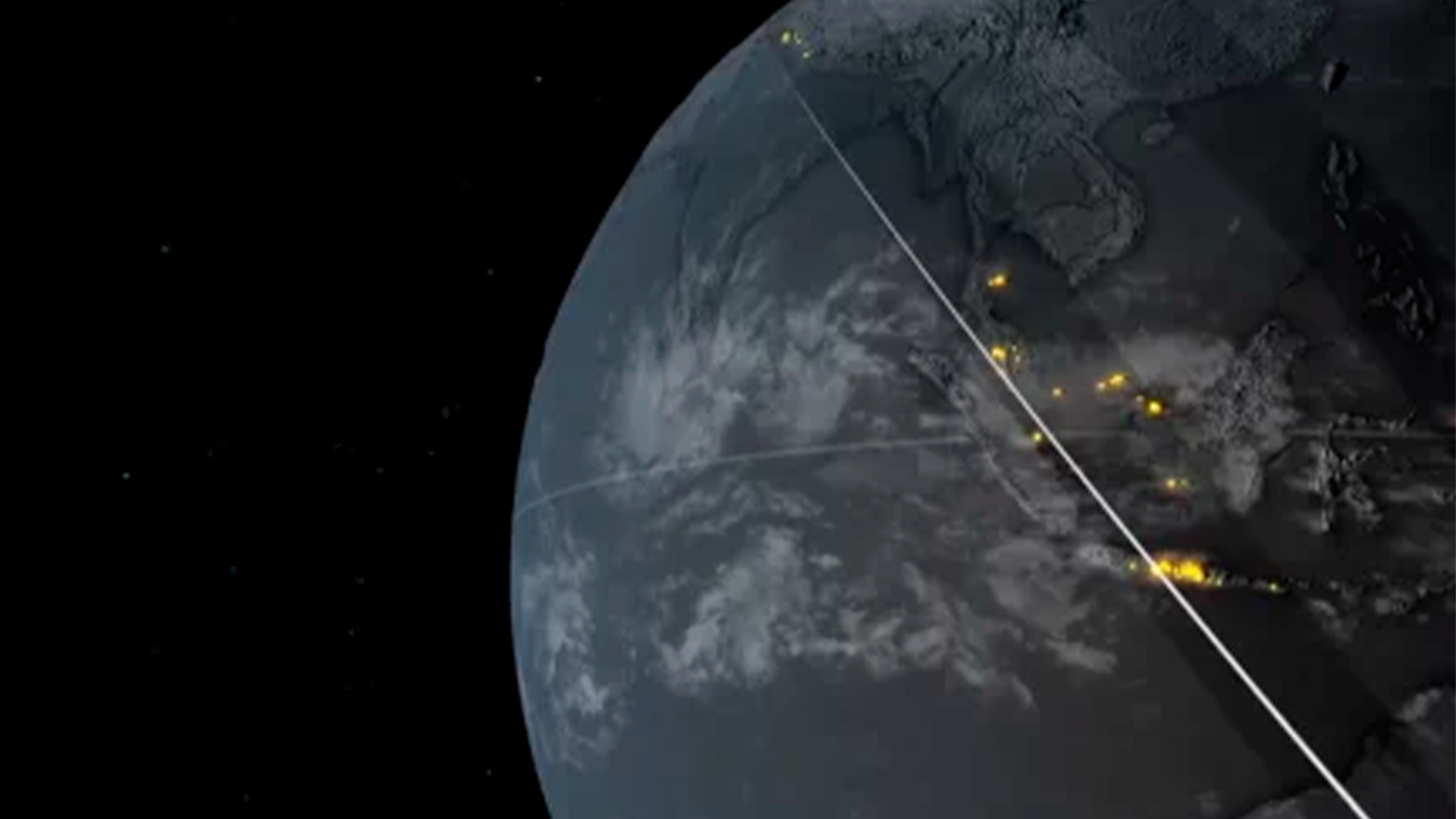 Three young adults smiling while backpacking through a field