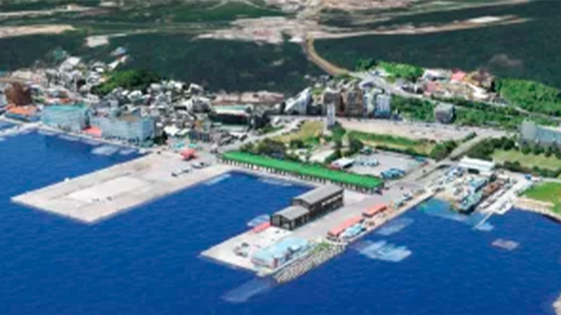 Three young adults smiling while backpacking through a field