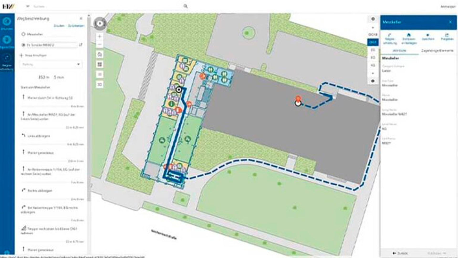 Three young adults smiling while backpacking through a field