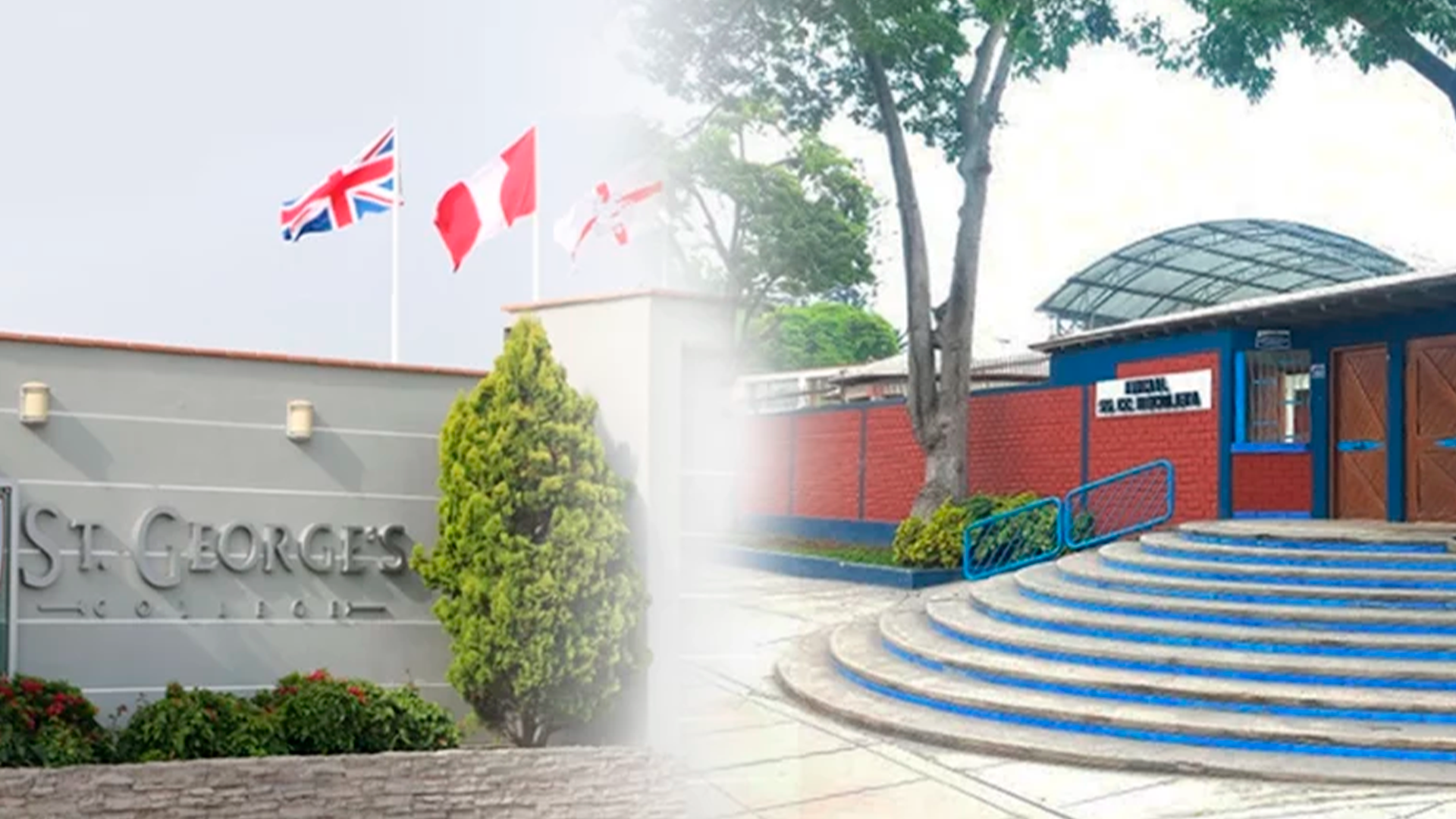 Three young adults smiling while backpacking through a field