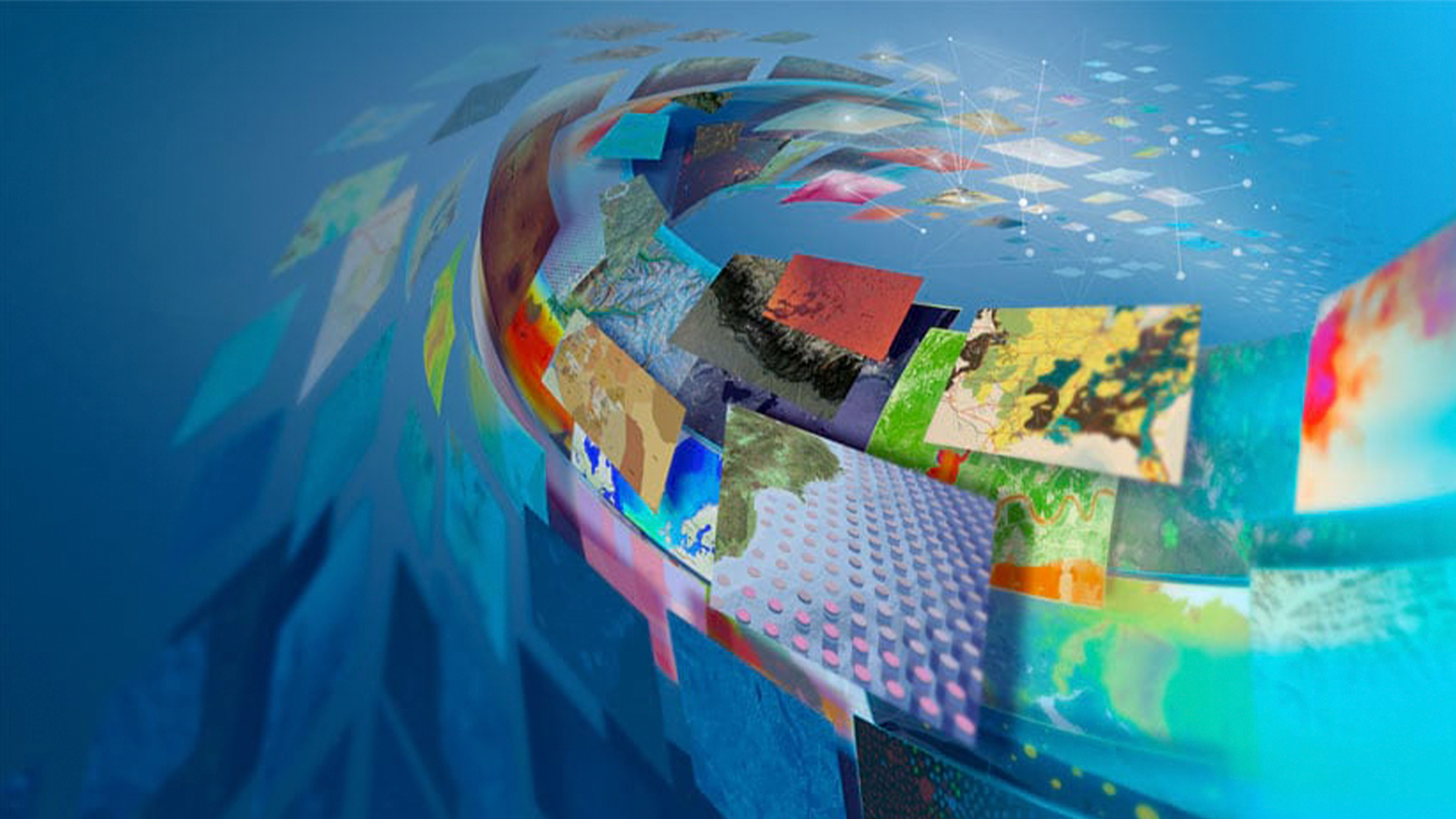 Three young adults smiling while backpacking through a field