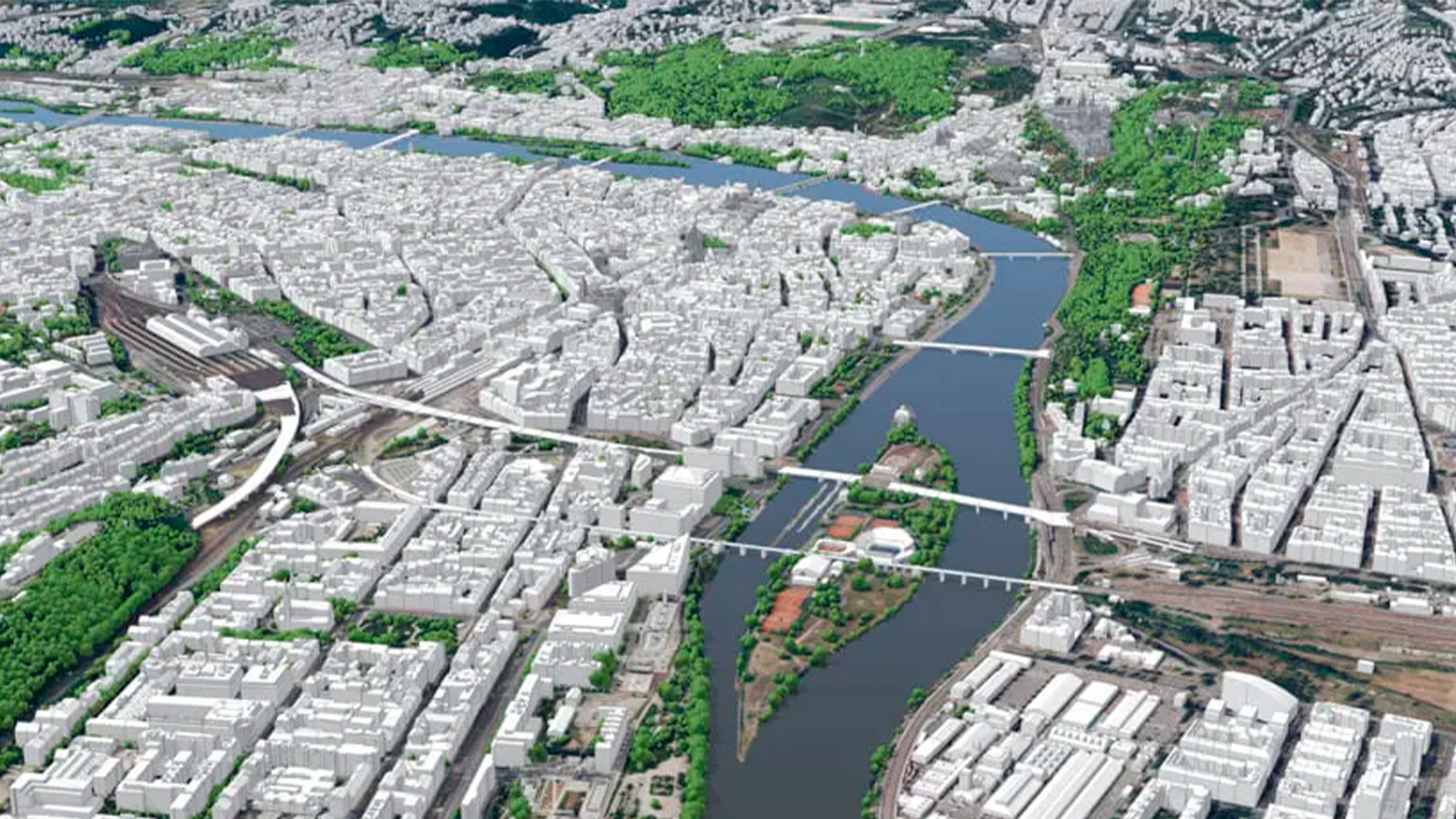 Three young adults smiling while backpacking through a field