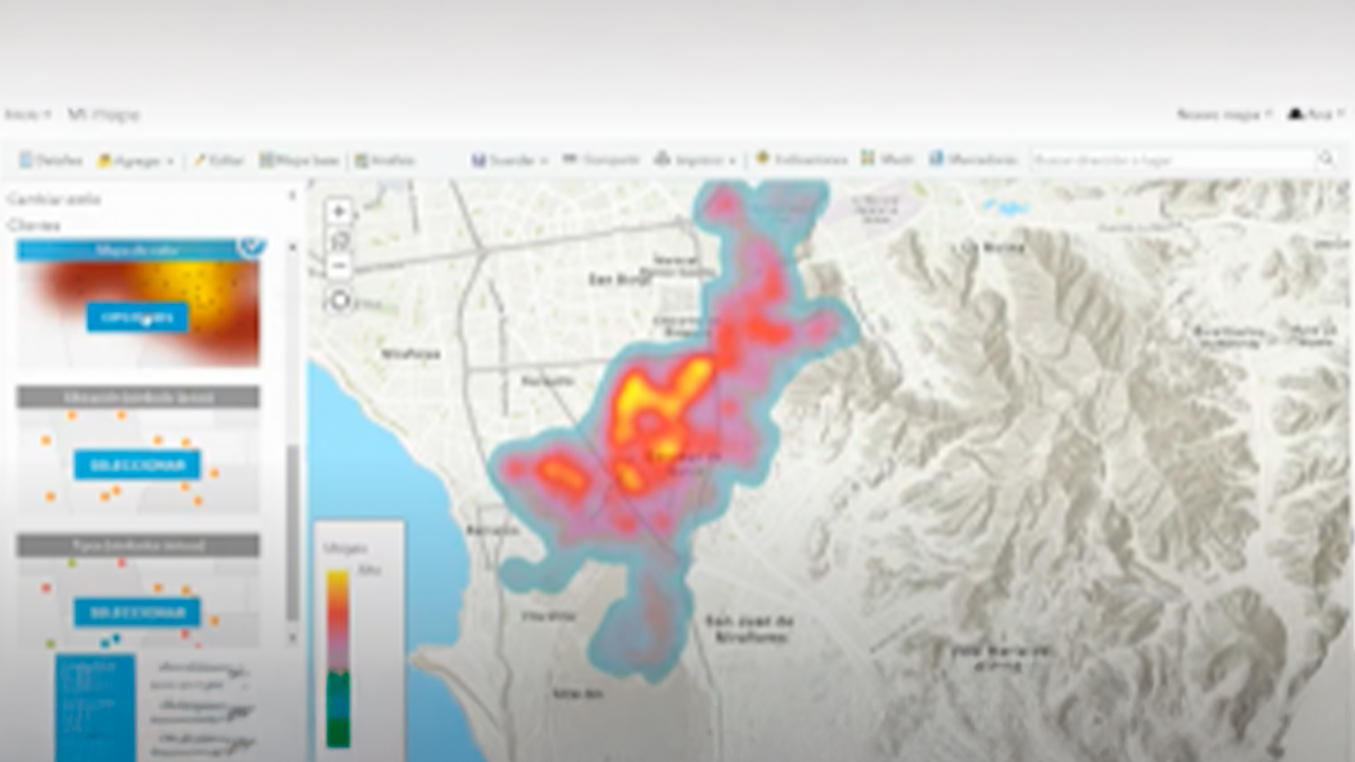 Three young adults smiling while backpacking through a field