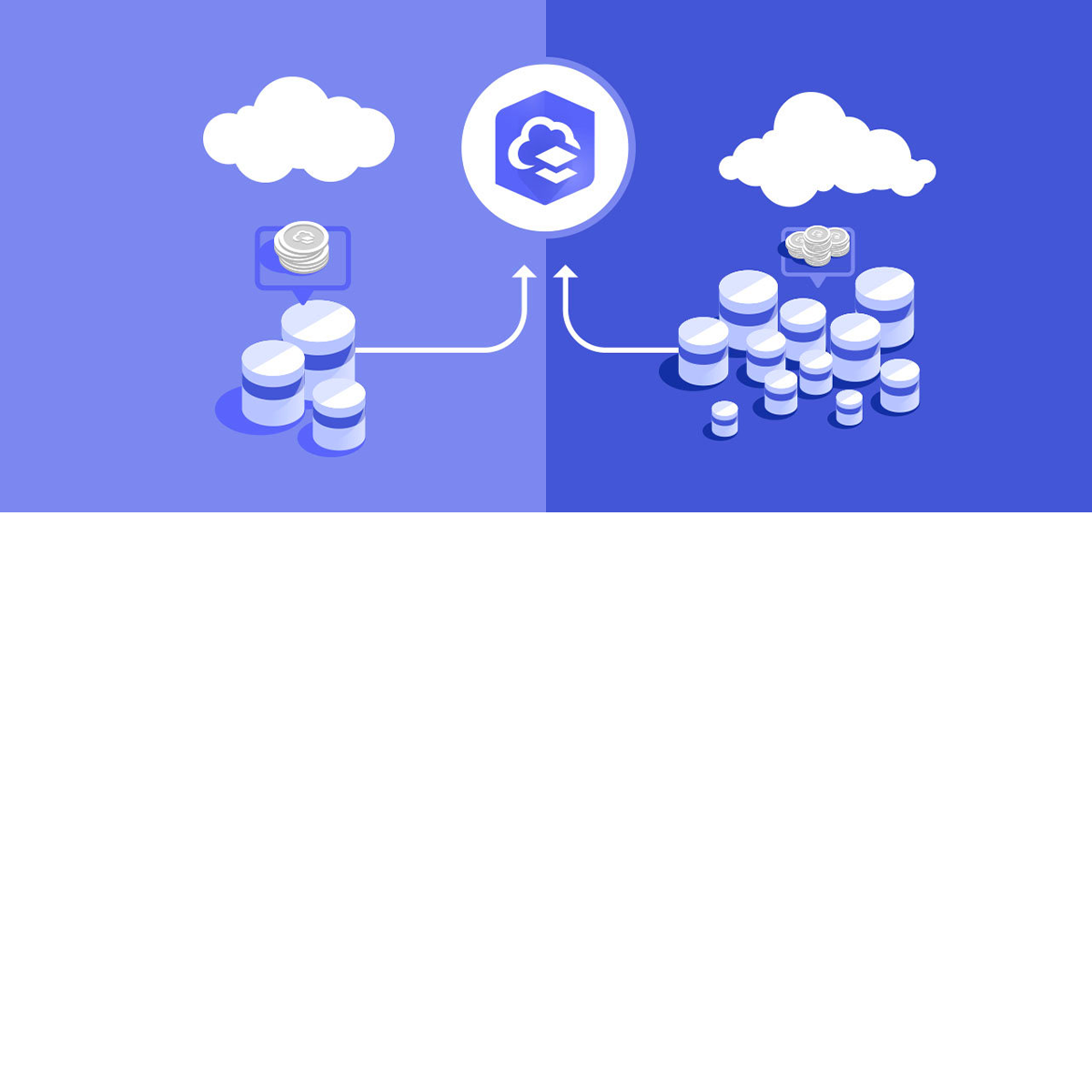 Captura de pantalla de vídeo de almacenamiento que muestra el logotipo de ArcGIS Online y los créditos que se utilizan para el almacenamiento en la nube.