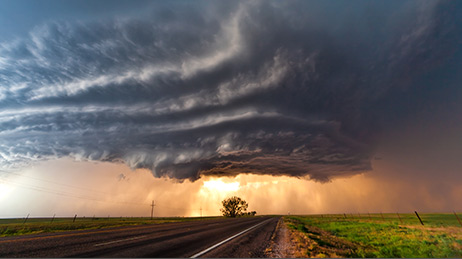 Fenómeno meteorológico adverso en varios tonos de morado en el noroeste del Pacífico
