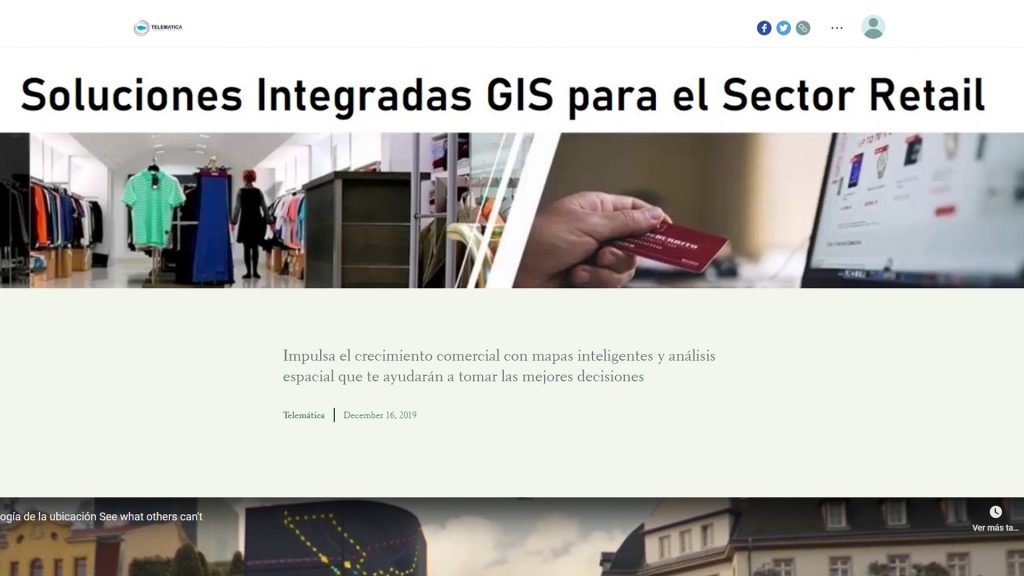 SOLUCIONES INTEGRADAS GIS PARA EL SECTOR RETAIL