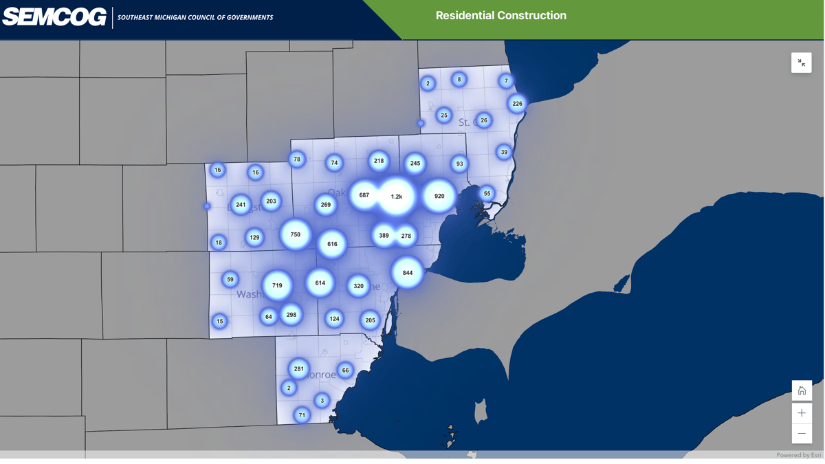 Mapa de calor de Detroit - La revitalización del sureste de Michigan