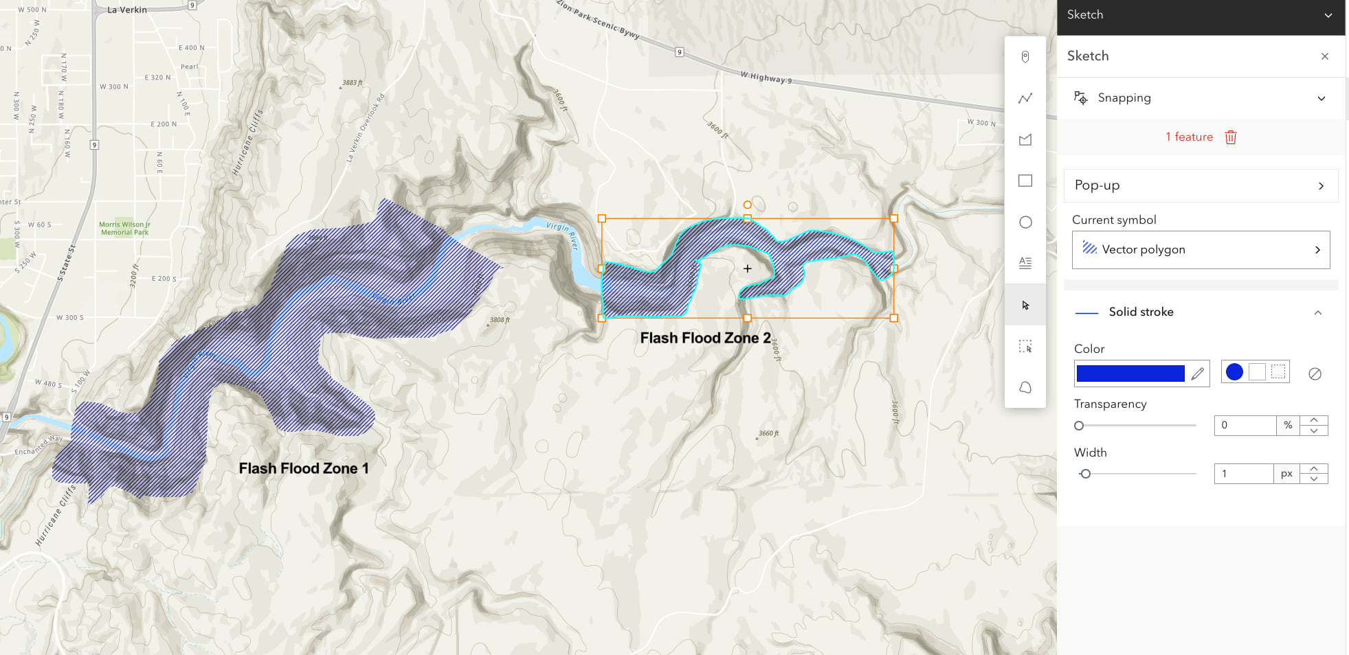 Rellenos de textura - Map Viewer